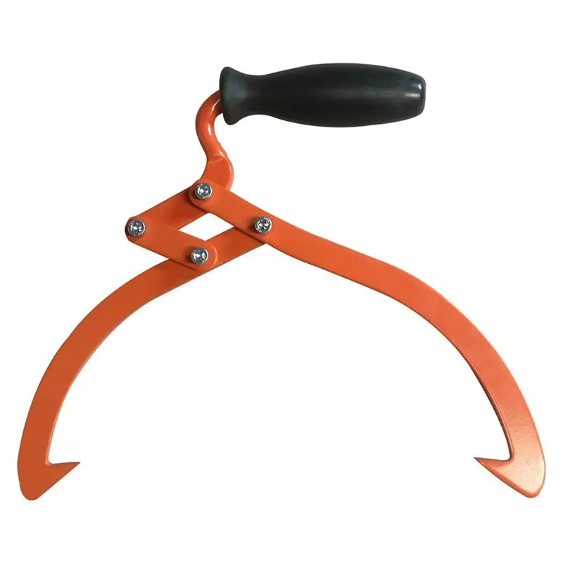 

【GIFT】16 In Log Tongs Logging Skidding Tongs Non-Slip Grip For Log Lifting, Handling, Dragging & Carrying Tool