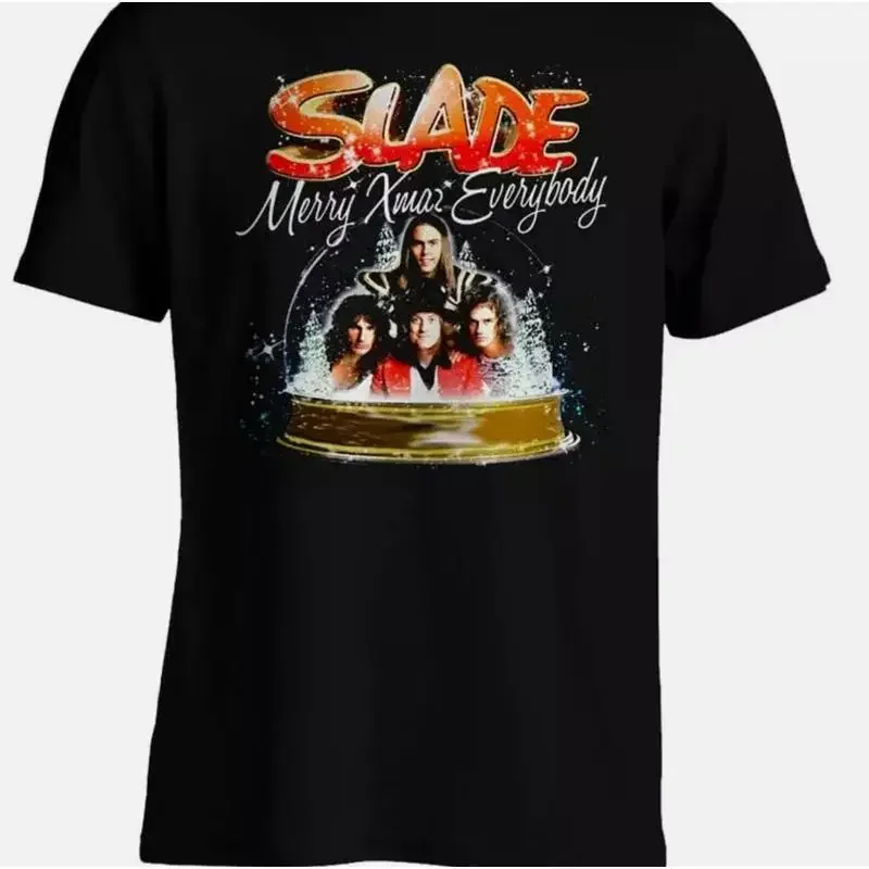 Slade Band Merry Christmas T Shirt Black All Sizes S To 5Xl