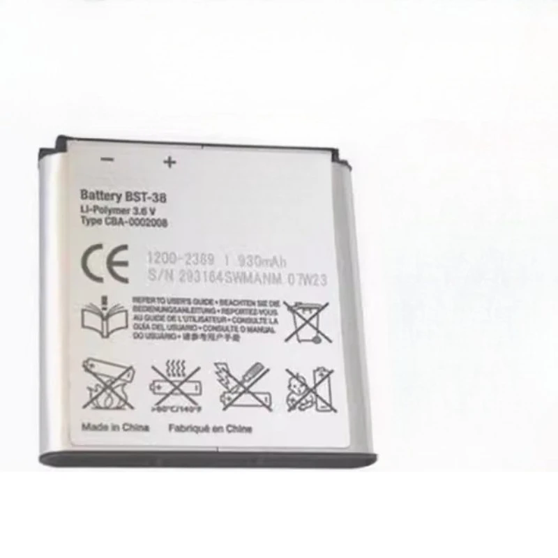 New BST-38 3.6V 930mAh Mobile Phone Battery For Sony Ericsson W580 W580i w760 T650 X10 W980 W995 U20i C905c S500c C905 BST 38