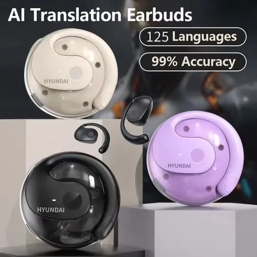 Choice HYUNDAI HY-T26 AI Auriculares de traducción Más de 75 idiomas Auriculares inalámbricos de traducción inteligentes en tiempo real a prueba de agua