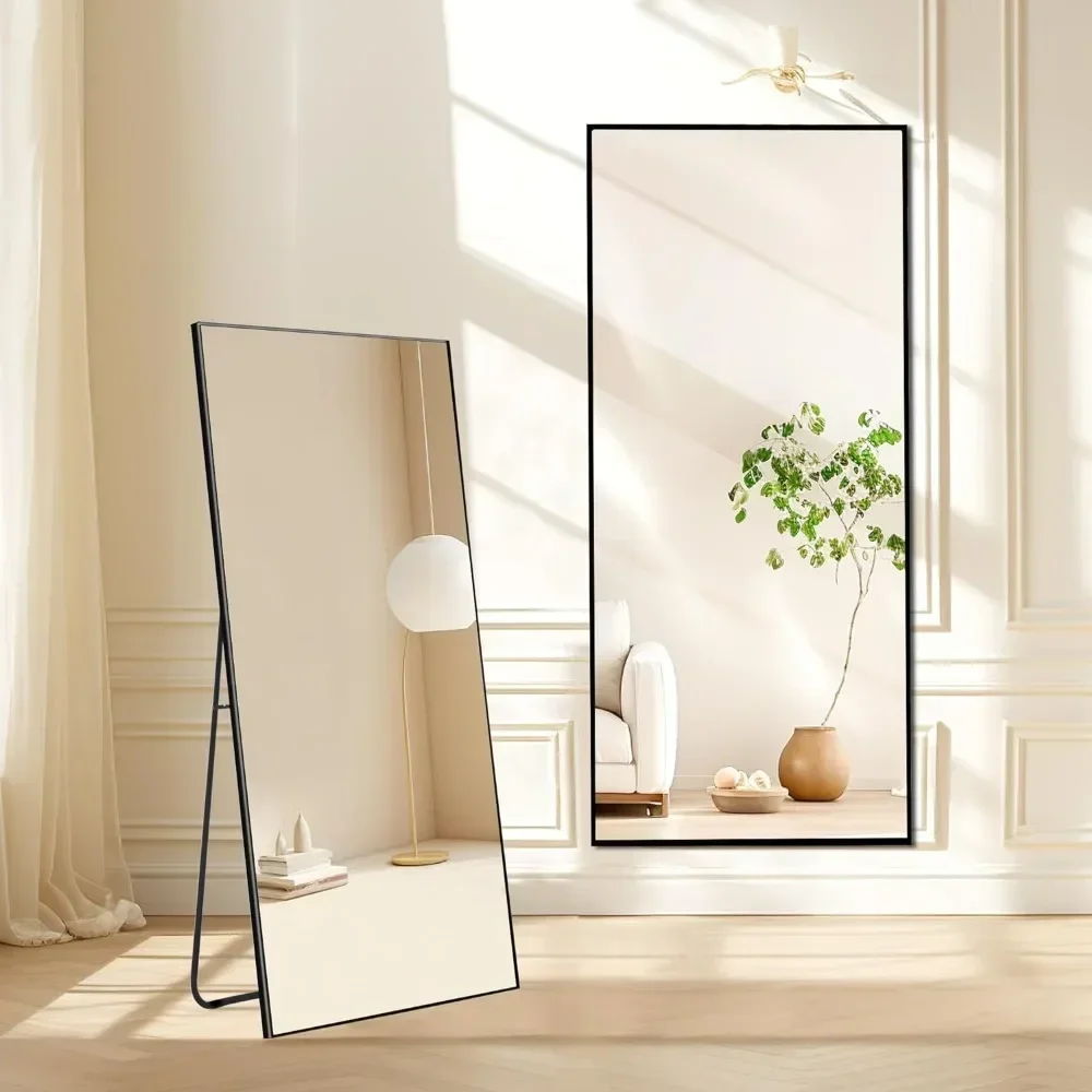 

65x22 inch full-length mirror, floor-to-ceiling mirror with modern design, full-length mirror for bathroom, cloakroom, hallway