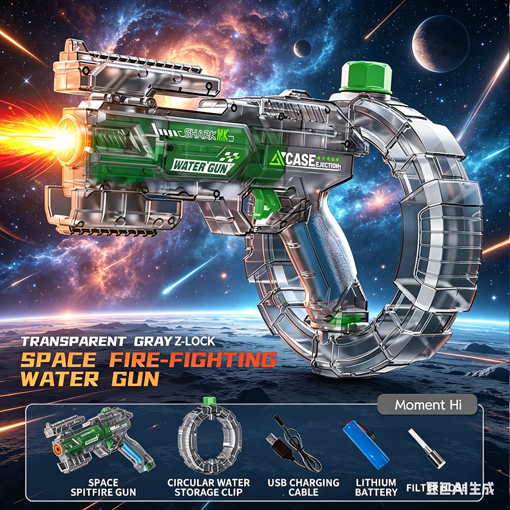 Electric Water Guns For Adults Powerful Sauirt Automatic Water Suction Water Blasters Summer Outdoor Beach Toy For boys Kid Gift