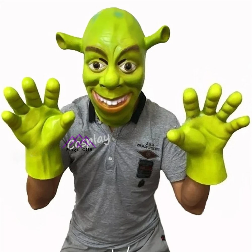 Movie Monster Shrek Cosplay Costume Men Shrek Role Play Top Pants Halloween Carnival Stage Performance Party Complete Set Outfit - Image 6