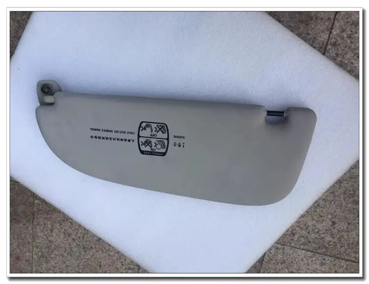 

Автозапчасти Высококачественный серый внутренний солнцезащитный козырек с зеркалом для макияжа для Peugeot 206 для Citroen C2 1999-2008, серый правый