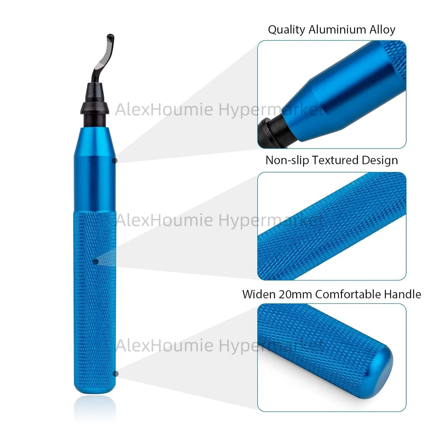 Deburring Tool with 10 High Speed Steel BS1010 Blades Precision Edge Burr Removal on 3D Printing Plastics Resin Art Metal Work