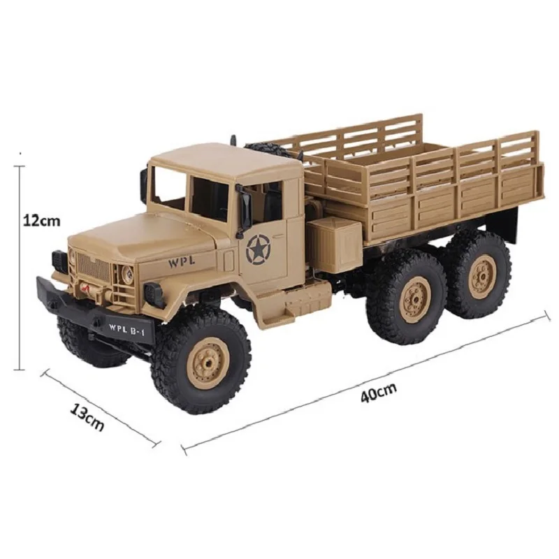 WPL B-16 B16 RC Truck 1:16 Remote Control Car 2.4G RC Crawler Off-road Car 6WD 15Km/h Speed RTR KIT truck VS WPL B36 C24