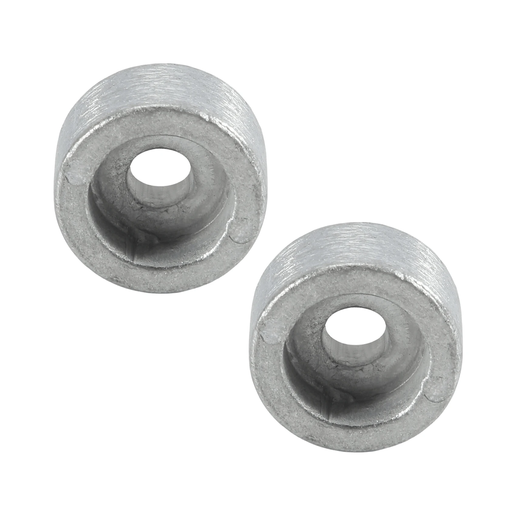 2Pcs Round Zinc Anode Silver Car Anode Block Accessories 55321-87J01 For Outboard Motor 4 Stroke 55321-87J00 Top-Rated
