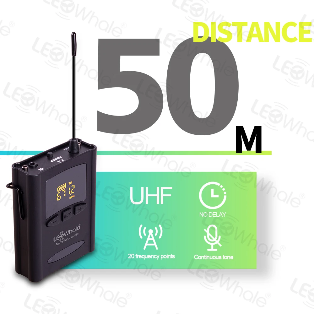 Sistema de Monitoreo de retorno de escenario Inalámbrico UHF con carga USB para controlador Android/Ios, mezclador de tarjeta de sonido, consola de Audio