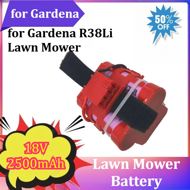 

5744768-01 18V 2500mAh Replacement Battery for Gardena R38Li Lawn Mower Battery for Flymo 1200R