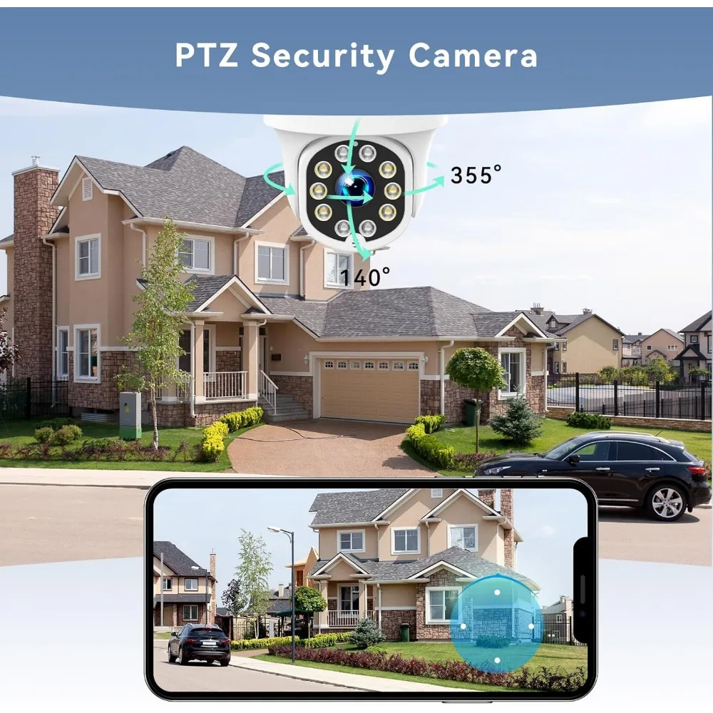 sistema de câmera de segurança doméstica externa