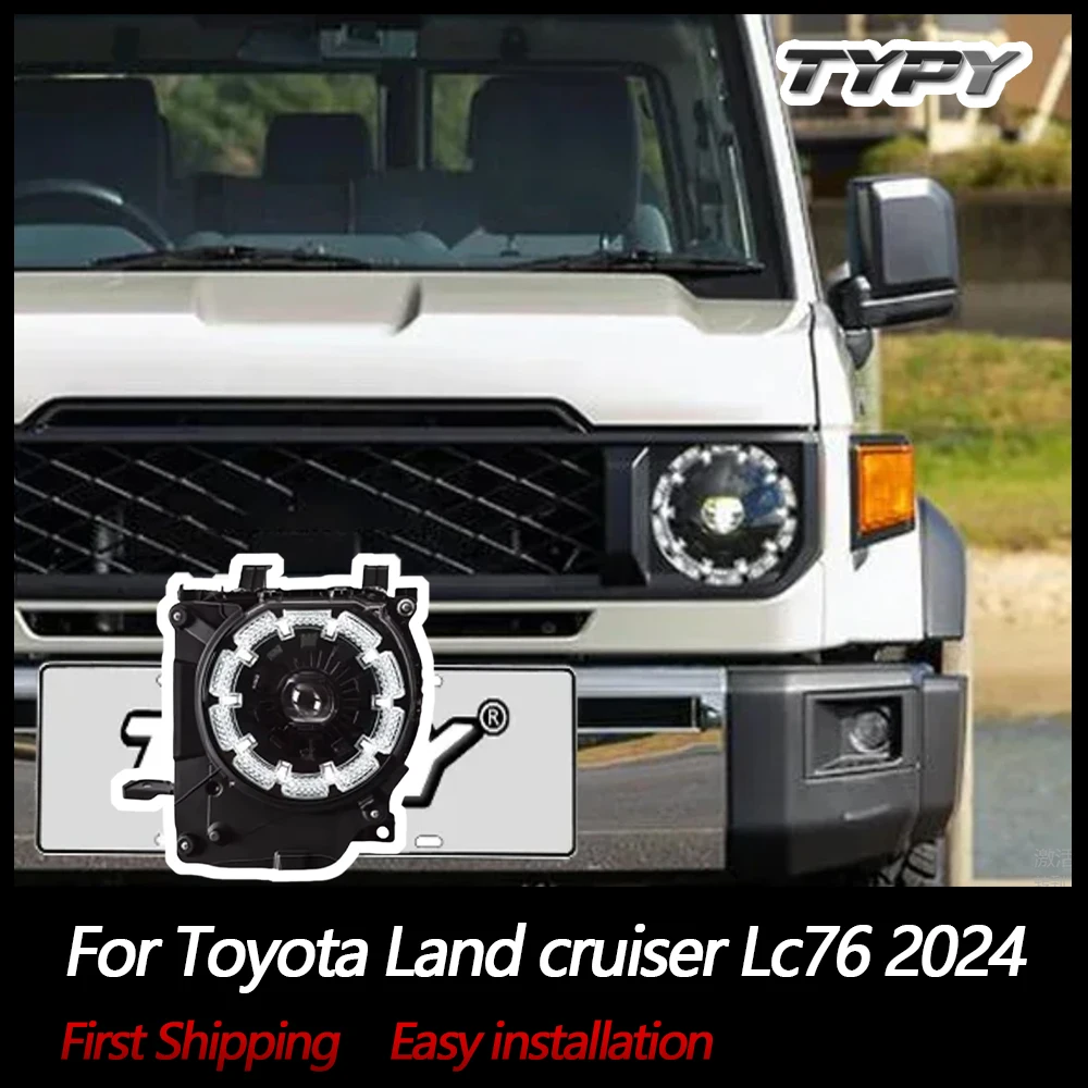 

TYPY Car Lights For Toyota Land cruiser Lc76 Headlight 2024 LED Projetor head Lamp Daytime Running Light Automotive Accessories