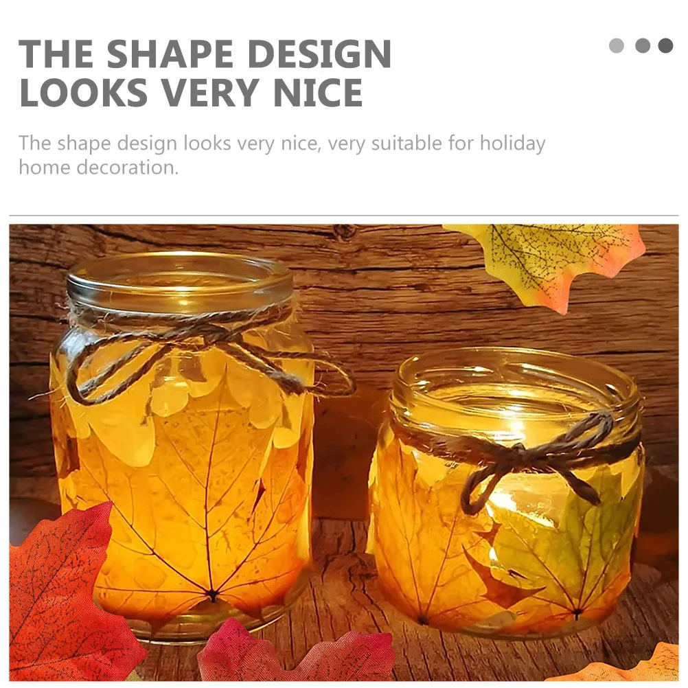 

500Pcs Artificial Maple Leaf Decorations Fall Leaves for Thanksgiving Party Home Decor Leaf Decor Decorative Leaves