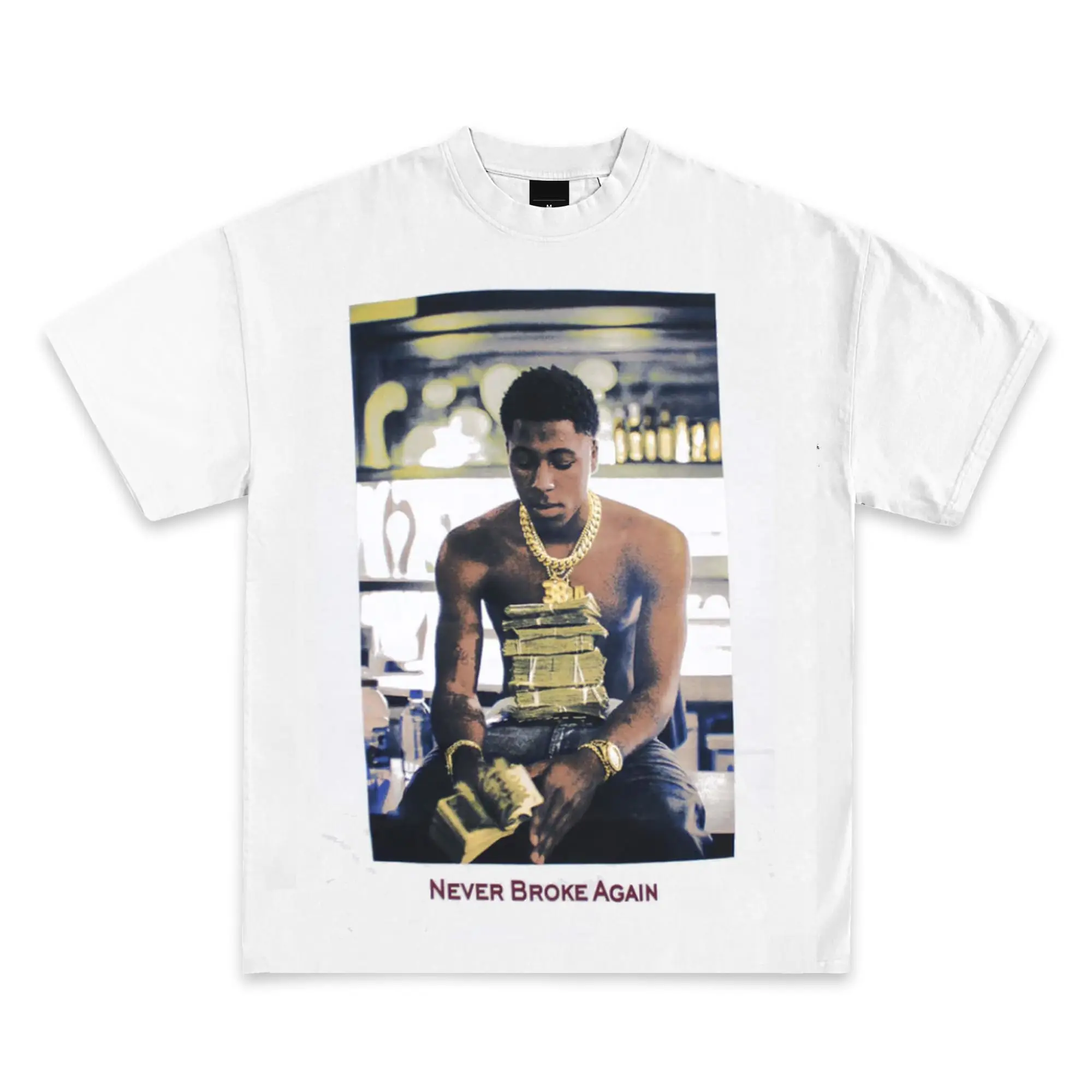 تي شيرت Youngboy Vintage Never Broke Again تي شيرت جرافيك عالي الجودة قمصان MASA ثقيلة الوزن للرجال ملابس الشارع الشهير Harajuku Y2K #2