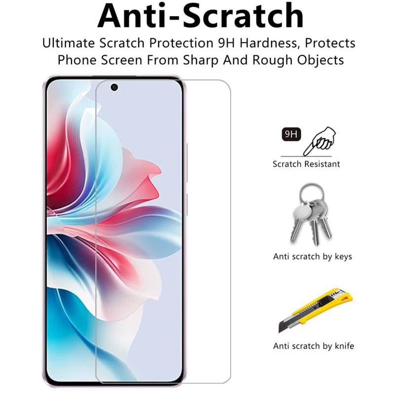 واقي شاشة من الزجاج المقسى لهاتف oppo reno 11f 5g على reno11 11 f f11 reno11f فيلم opp opporeno opporeno11f 5 g #4