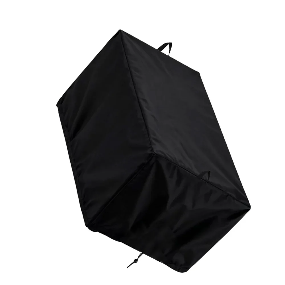 Single Unit For Deep Fryer Cover in Black Oxford Fabric - 29 cm Long x 53 cm Wide x 36 cm High Drawstring Style