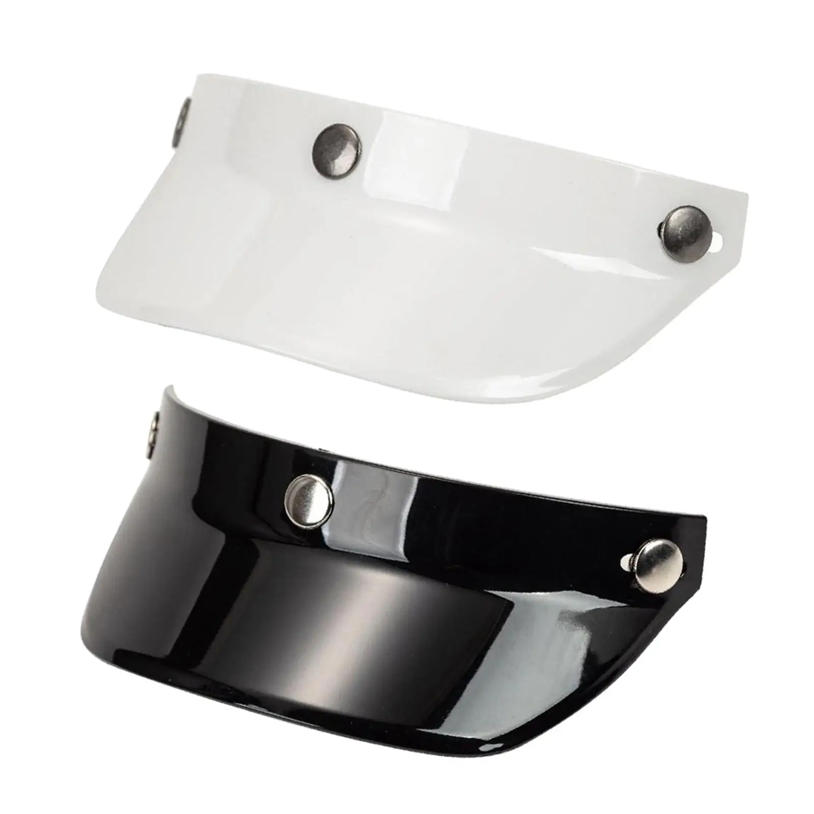 

2 Piece Motorcycle with 3 Snaps Scratch Resistant for 3/4 Helmets