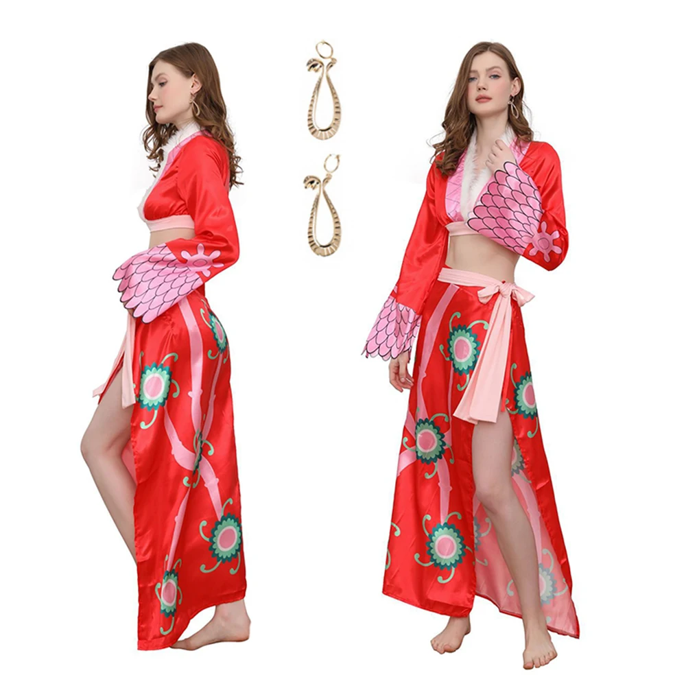 Boa Hancock Cosplay Costume femmes Costume vêtements serpent princesse Pirate impératrice Cosplay Sexy Halloween fête Doujin tenues