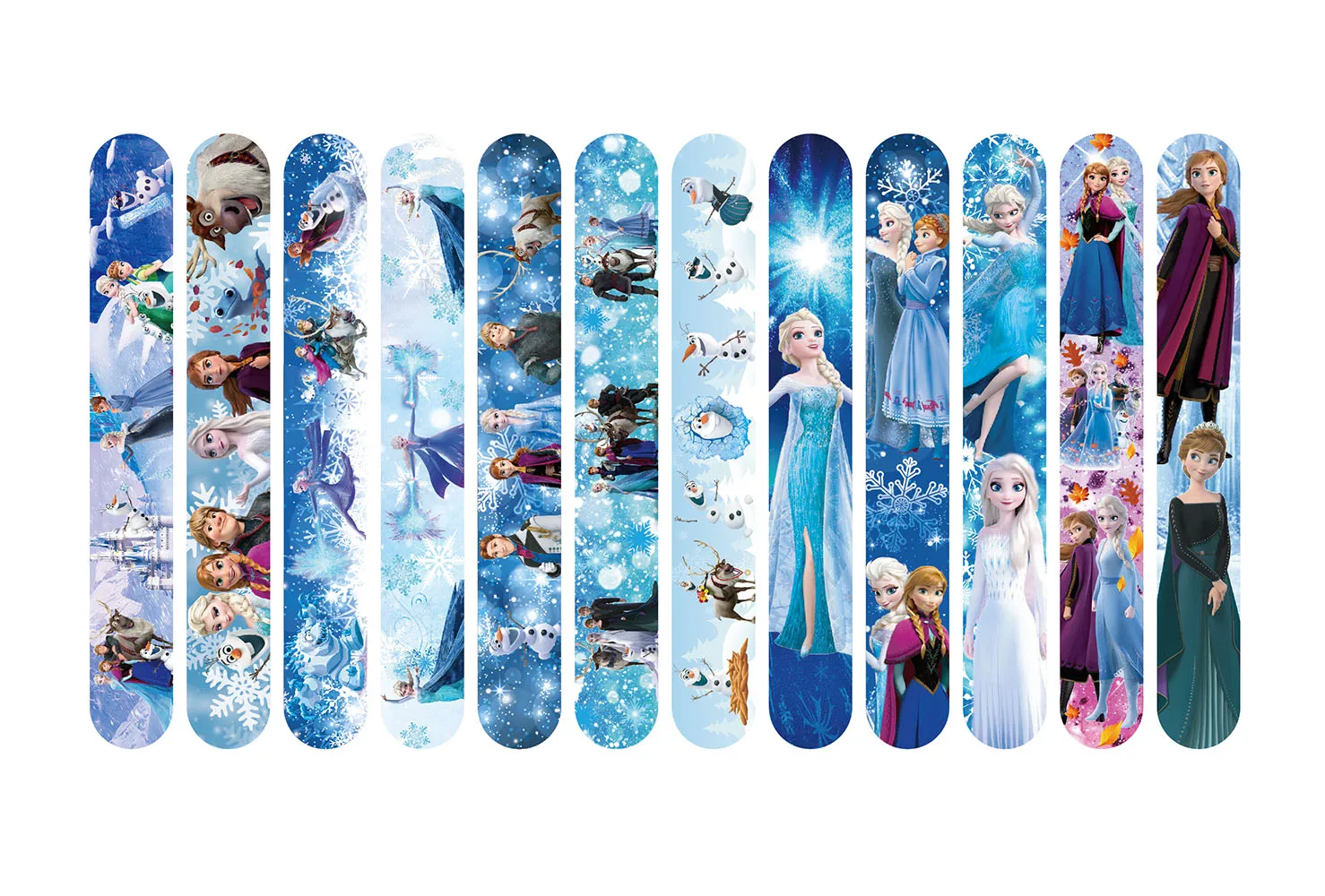 12Pcs Frozen Slap Bracelets Party Favors Birthday Party Gifts Baby Shower Decorations Snap Band for Kids Girls Boys view 5