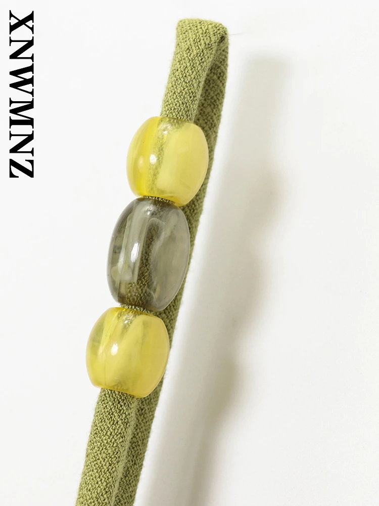 XNWMNZ 2025, Sommer-Frau, schlicht, modisch, dünner Schultergurt, Midikleid, schick, Urlaub, Damenbekleidung, grün, sexy, rückenfreie Kleider