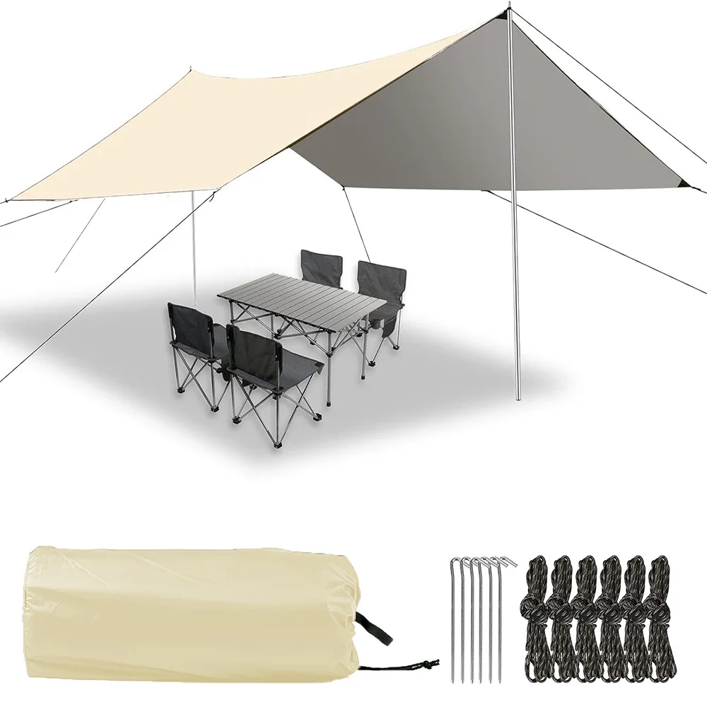 

Waterproof camping tarpaulins - heavy-duty tent awnings or rain covers - hiking, shrubs and hammocks