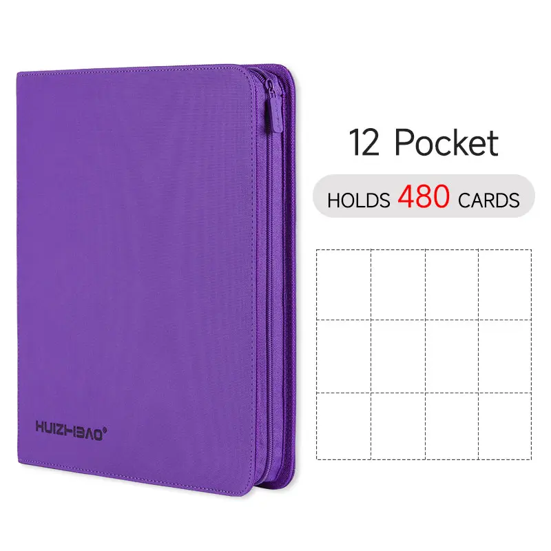 9/12 Pocket Rits Card Binder, Trading card album, Duurzame Side Loading Card voor mtg tcg voor pokemon voor yugioh voor voetbal