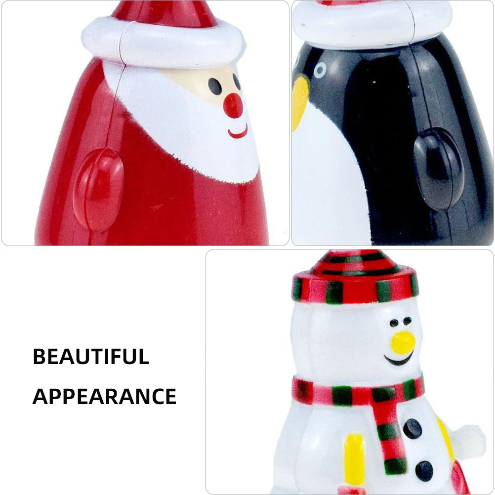 5 Piezas de Muñecos de Cuerda de Papá Noel y Muñeco de Nieve, Regalos de Navidad para Niños y Niñas