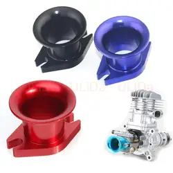 Aluminum Alloy Air Horn Inlet For Zenoah G80 DLE30/ DLE50/ DLE55/ CRRC Gas Engine RC Airplane BLUE/RED/BLACK