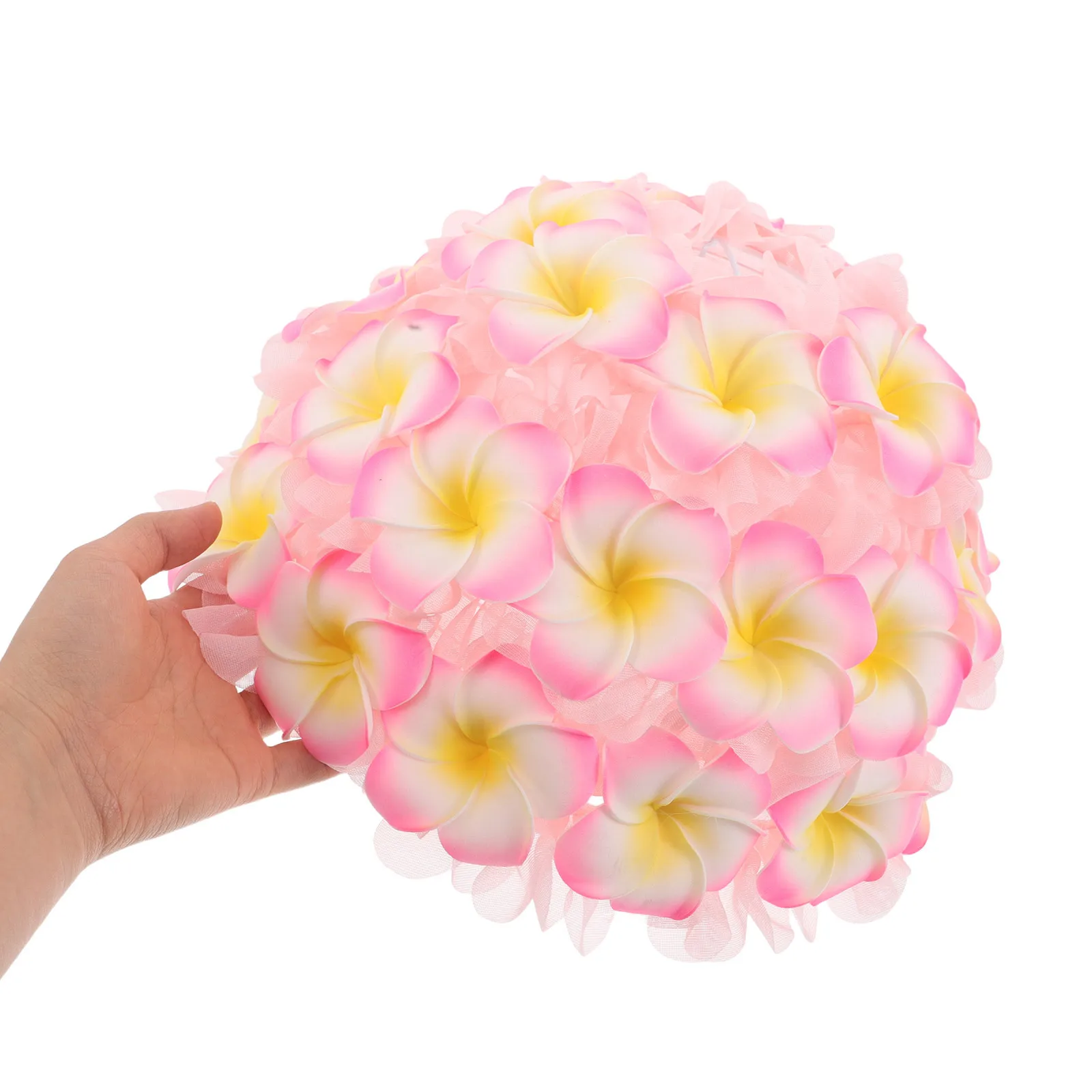 

Plumeria Flower Lampshade Fabric 3D Hawaiian Style E27 Bell Shade For Ceiling Table Floor Bedside Lamp Decorative Living Room