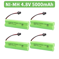 4.8V 5000mah NiMH AA Battery For Rc toys Cars Tanks Robots Boats Guns 4.8v Rechargeable Battery 4* AA Battery Pack 1-10PCS