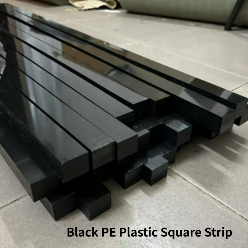 Thickness 3/4/5/8/10/15/20mm PE Plastic Rectangle Bar Strip High Strength Wear Resistance for Industrial Spacer DIYParts