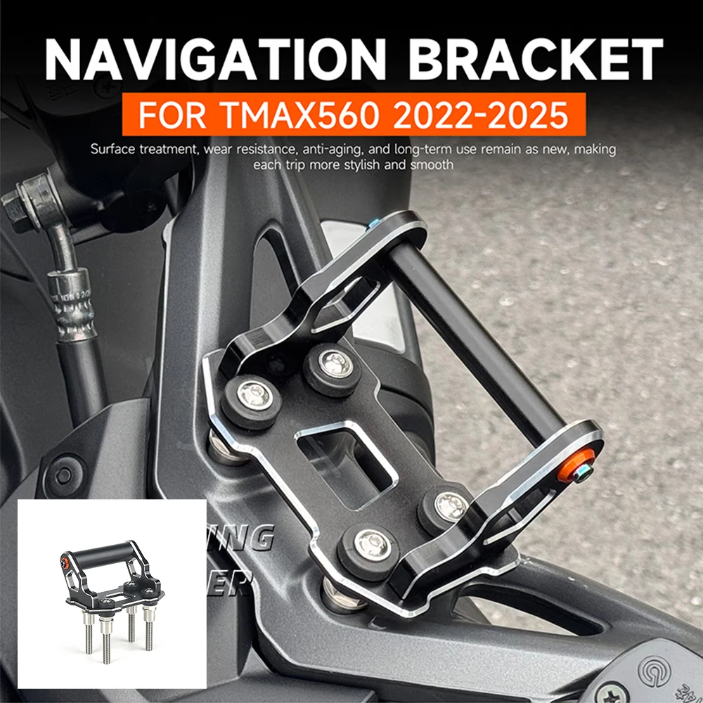 

NEW FOR YAMAHA TMAX560 T-MAX 560 T-max 560 2022-2025 Navigation Bracket Motorcycle GPS Phone Holder NEW Accessories Fit