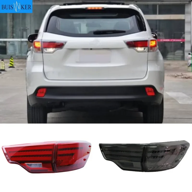 

Car bumper lamp Tail Lights For Highlander Taillight 2015 2016 2017year Led Tail Lights Fog lamp Highlander Rear Lamp