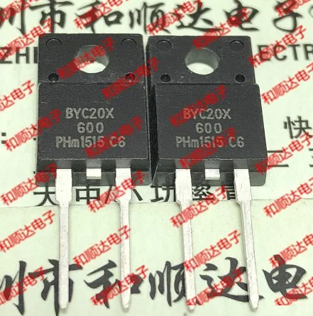  100PCS BYC20X-600 BYC20X TO-220F-2 20A 600V