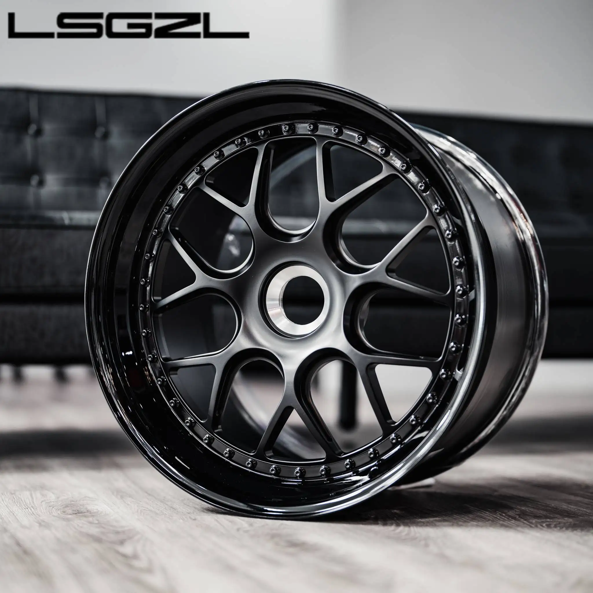 Custom 3 Piece Forged Alloy Wheels Deep Dish Concave Rim 5x3 5x130 17-26 Inch Auto Parts Custom Wheel for Dodge Viper Off Road