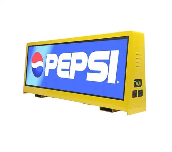 Custom Waterproof LED DisplayWaterproof Full Color Display For Taxi Top Advertising