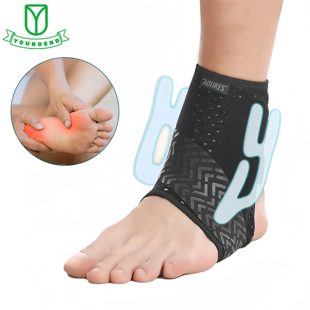 

Breathable Fabric Adjustable Athletics Achillies Tendon Ankle Wrap,Plantar Fasciitis for Sprains,Strains,Arthritis,Torn Tendons