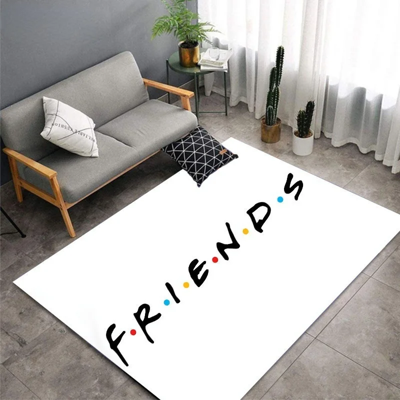 3D Printed Friends Tv Show Floor Mats Doormats Home Area Rug Carpet for Bedroom Kids Play Mat Nursery Throw Rugs Living Room Mat