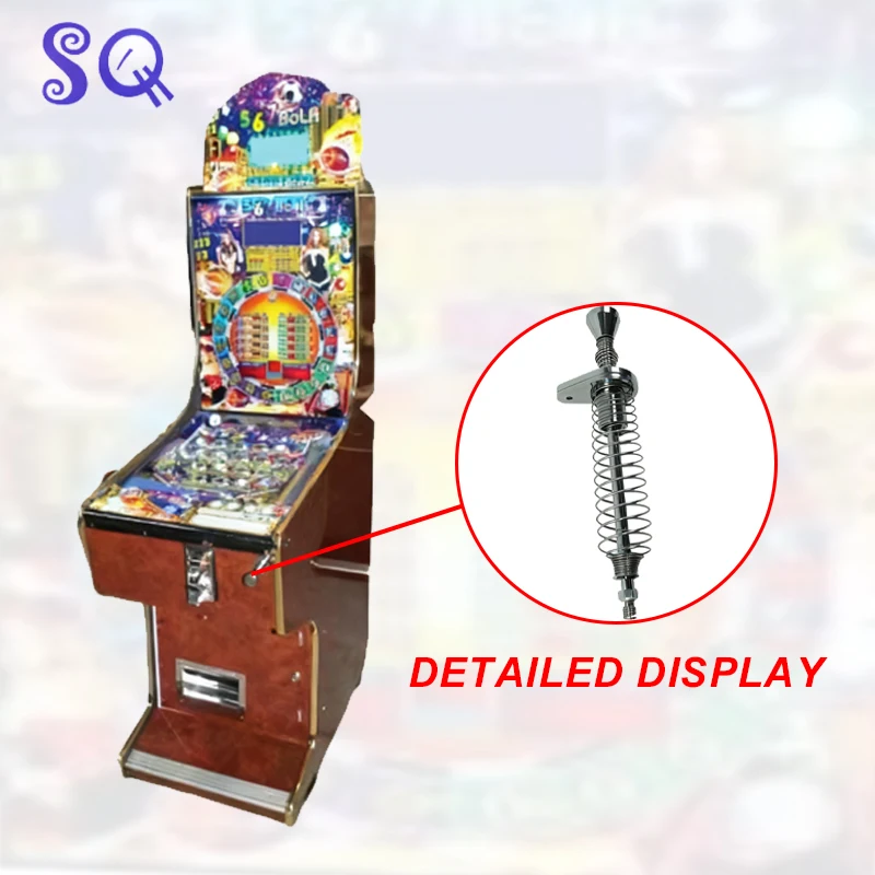 Pinball Game Machine Pull Rod Ball Shooter 6/7Ball Metal Flippers Arcarde Game Pinball Machine Parts