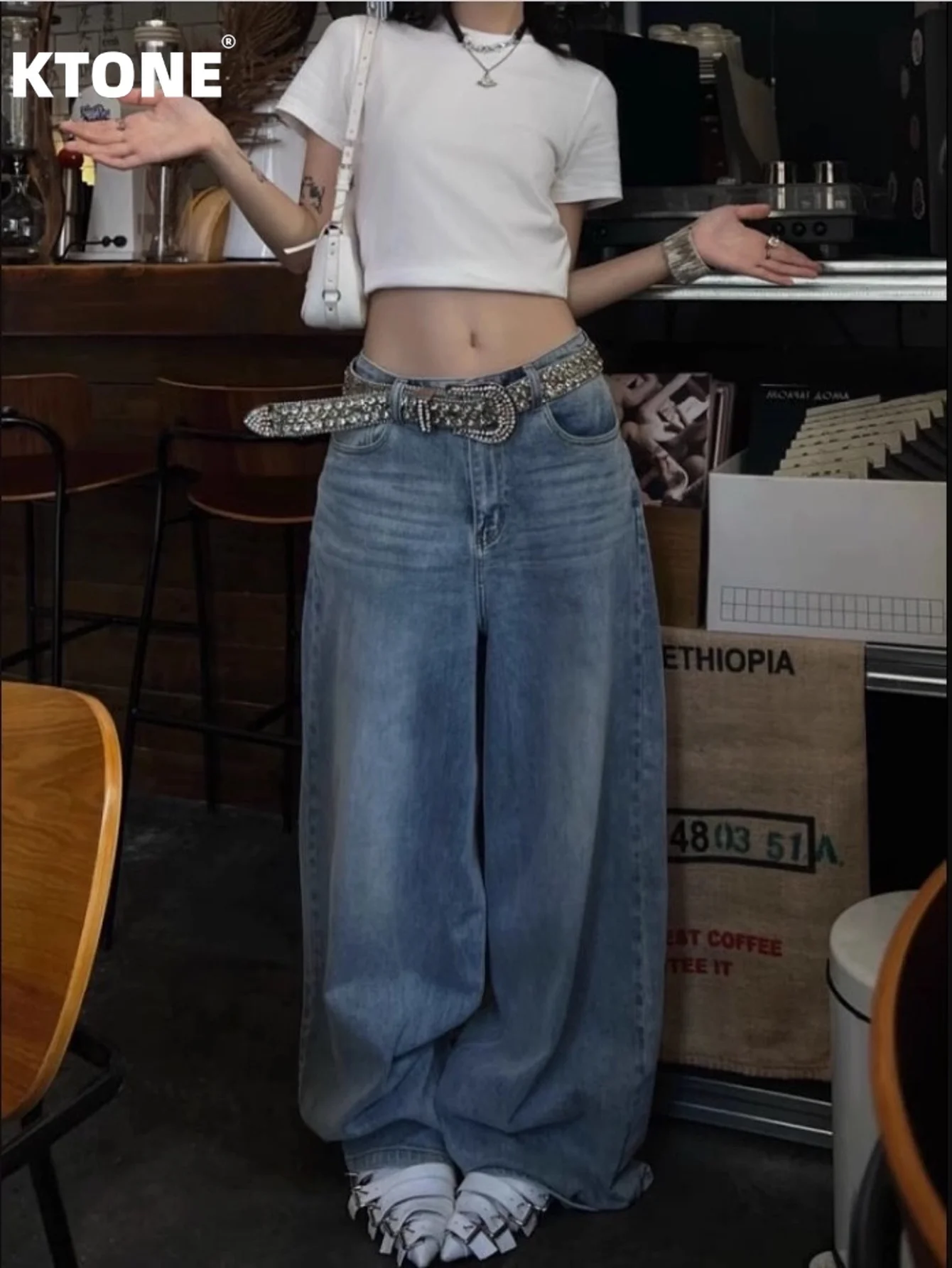 

Original drip blue jeans for man, Y2K slim casual, soft fabric daily wear denim pants JEANS pants for woman