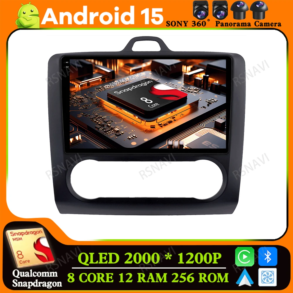 

Android 15 For Ford Focus 2 3 Mk2 Mk3 2004 2005 - 2011 DVD Head Unit BT Navigation Viedo Player Stereo GPS Multimedia DSP AUTO
