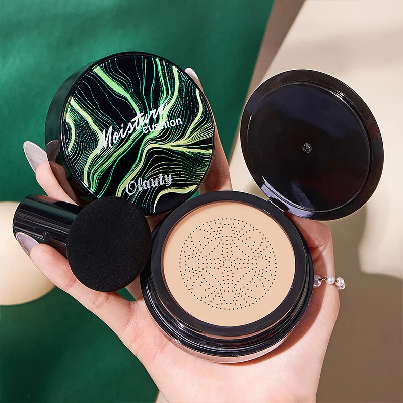 Moisture Air Cushion Foundation With Mushroom Smooth BB Cream Concealer Long Lasting Moisturizing Face Makeup Cosmetic