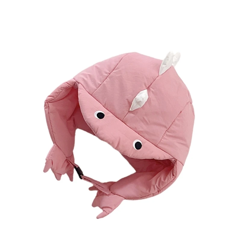 Little Explorers warms Hat Animal Down Filled Ear Cover Hat Soft for Cold Day