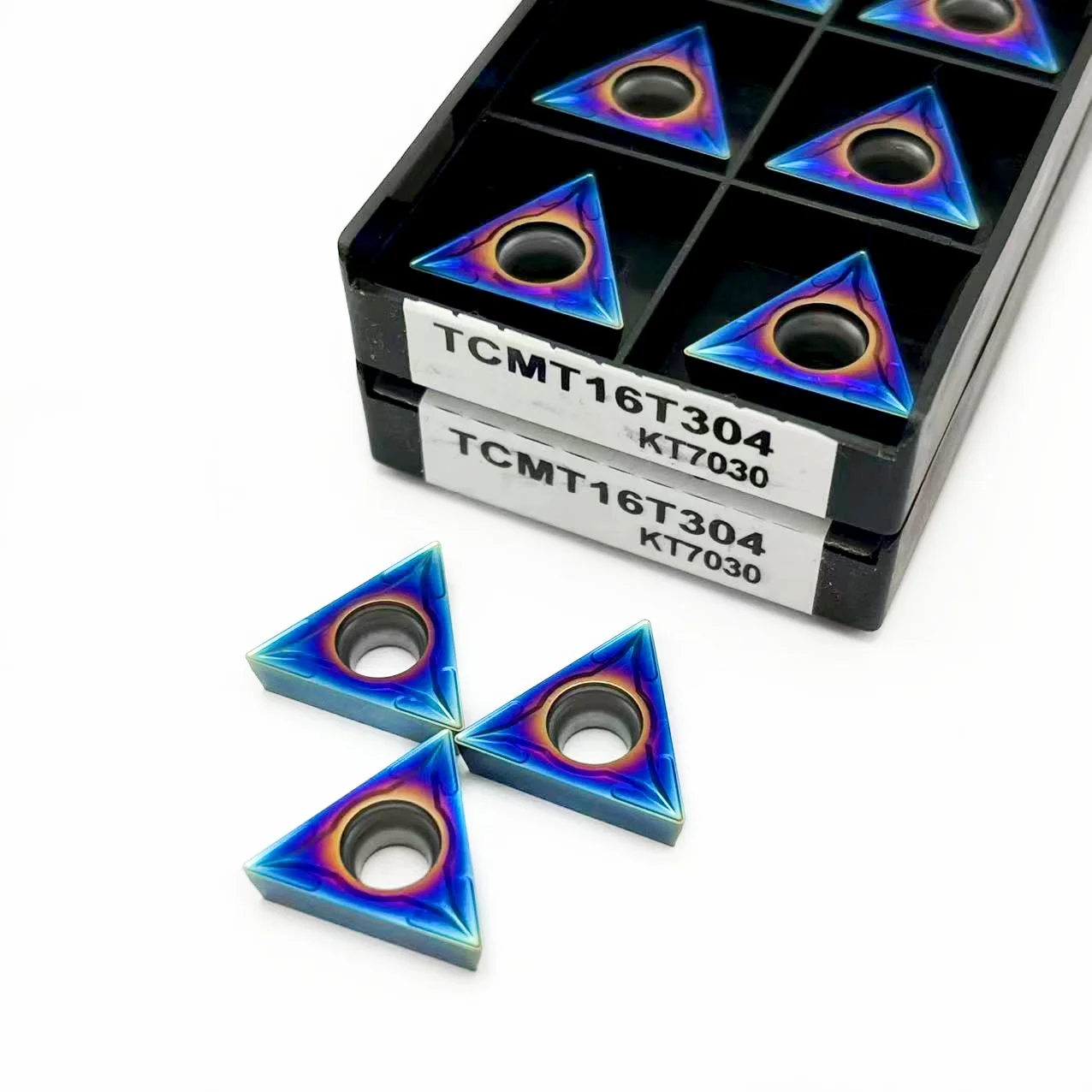 TCMT16T304 KT7030 TCMT16T308 KT7030 inserto de torneado de carburo TCMT16T304 CNC, cortador de torno, herramientas de torneado para acero de alta dureza