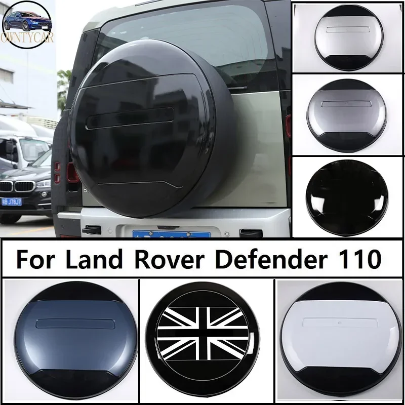 For Land Rover Defender 90 110 130 2020 2021 2022 2023 2024 ABS 10 Styles Car Rear Spare Tire Protective Cover Car Accessories