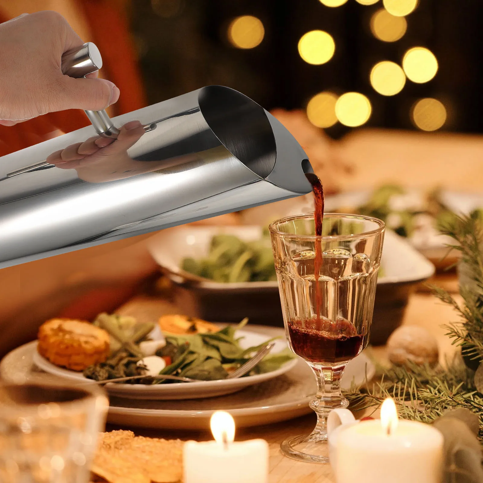 

Stainless Steel Juice Kettle Large Capacity Cocktail Holder Jug Pot Multipurpose Teapot For Home Hotel Bar