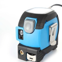 3in1 Laser Rangefinder 5m Tape Measure Ruler LCD Display with Backlight Distance Meter Building Measurement Device Area Volumes