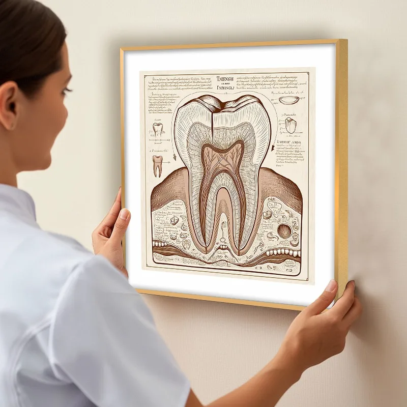 Tooth Implant Anatomy Dental Oral Clinic Orthodontics Posters Pictures Canvas Wall Art Home Decor for Living Room Decoration