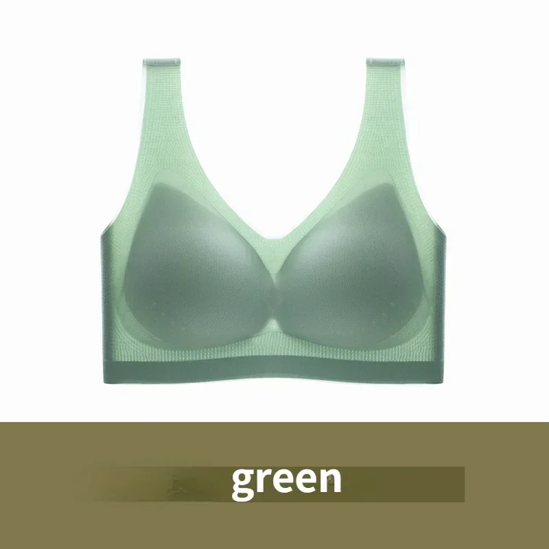 32D Sexy Bras for Women - Ultra-thin Plus Size Ice Silk Lingerie - Seamless Beauty Back Design-Perfect for Summer & Big Breasts