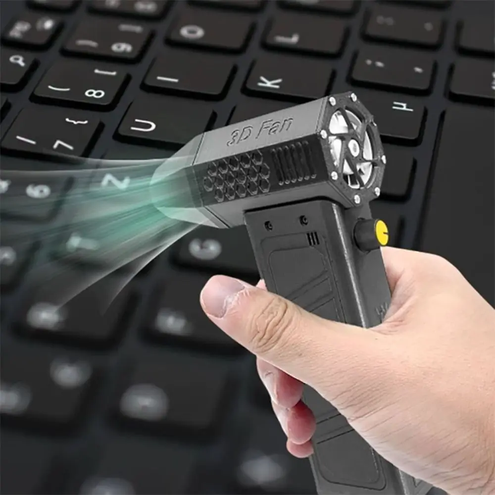 

Зарядный дисплей Violent Mini Turbo Jet Fan Сверхлегкий Type-C Зарядка 140000 об/мин Беспроводная мощная вентилятор Магнитная адсорбция