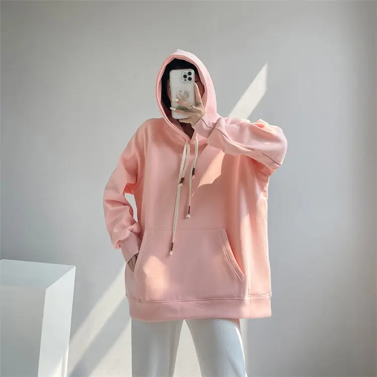 2024 Autumn/Winter New Women's Oversize Hoodie Loose Commuter Casual Pullover Top